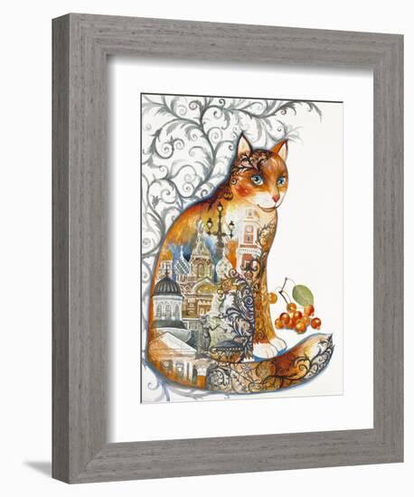 Saint Petersburg Cat-Oxana Zaika-Framed Giclee Print