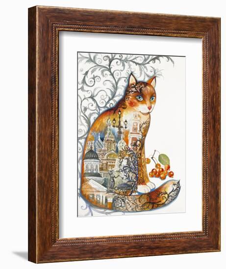 Saint Petersburg Cat-Oxana Zaika-Framed Giclee Print