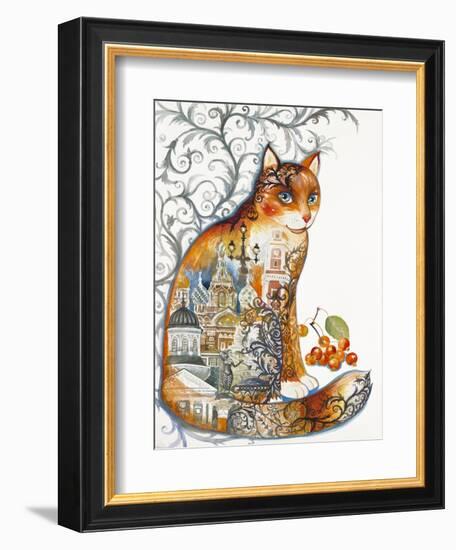 Saint Petersburg Cat-Oxana Zaika-Framed Giclee Print