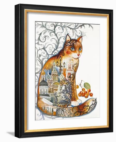 Saint Petersburg Cat-Oxana Zaika-Framed Giclee Print