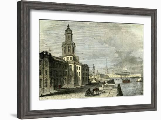Saint Petersburg Russia 19th Century Academy of Science-null-Framed Giclee Print