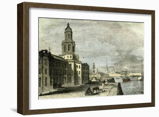 Saint Petersburg Russia 19th Century Academy of Science-null-Framed Giclee Print