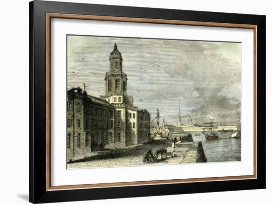 Saint Petersburg Russia 19th Century Academy of Science-null-Framed Giclee Print