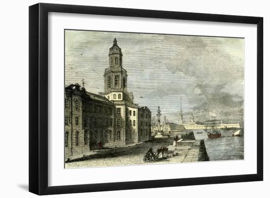 Saint Petersburg Russia 19th Century Academy of Science-null-Framed Giclee Print