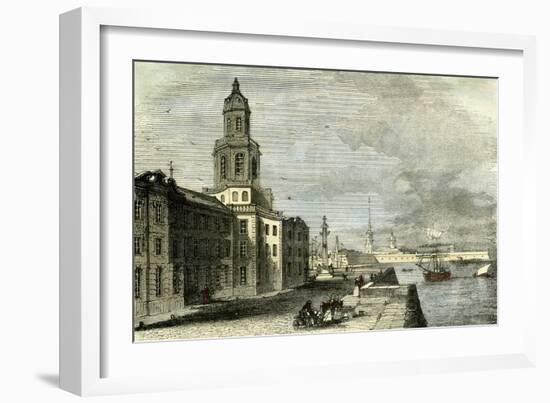 Saint Petersburg Russia 19th Century Academy of Science-null-Framed Giclee Print