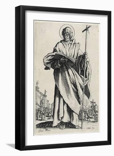 Saint Philip from Les Grands Apôtres (The Large Apostles), 1631 (Etching)-Jacques Callot-Framed Giclee Print