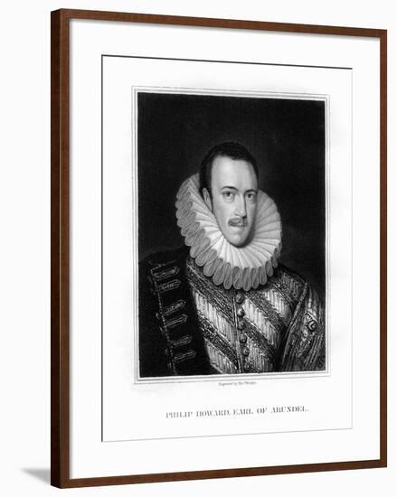 Saint Philip Howard, 20th Earl of Arundel, English Nobleman-T Wright-Framed Giclee Print