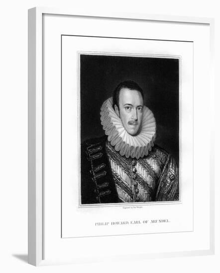 Saint Philip Howard, 20th Earl of Arundel, English Nobleman-T Wright-Framed Giclee Print