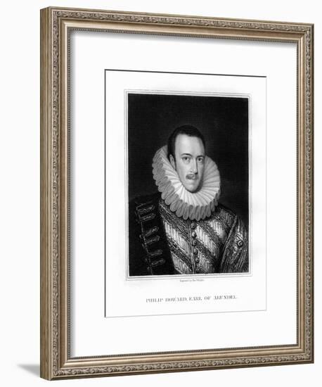 Saint Philip Howard, 20th Earl of Arundel, English Nobleman-T Wright-Framed Giclee Print