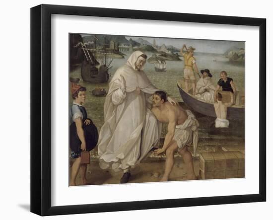 Saint Pierre Nolasque s'embarque pour ramener les captifs des Maures-Francisco Pacheco-Framed Giclee Print