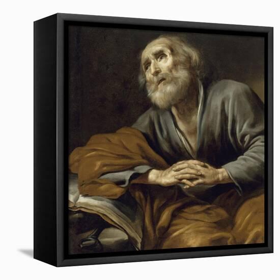 Saint Pierre repentant-Claude Vignon-Framed Premier Image Canvas