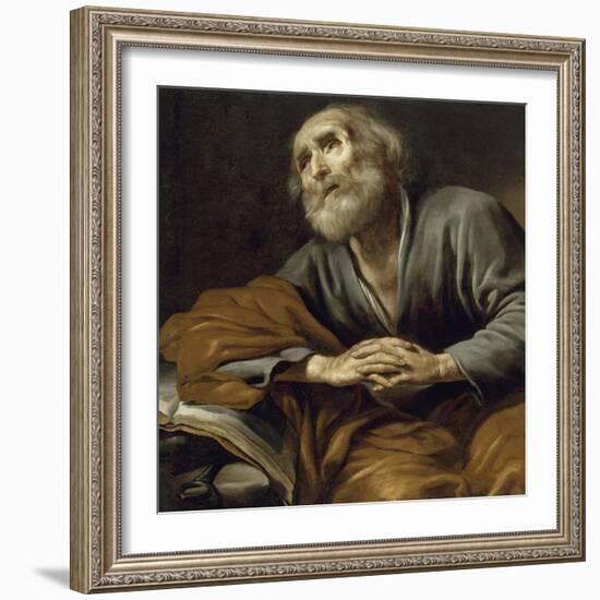 Saint Pierre repentant-Claude Vignon-Framed Giclee Print