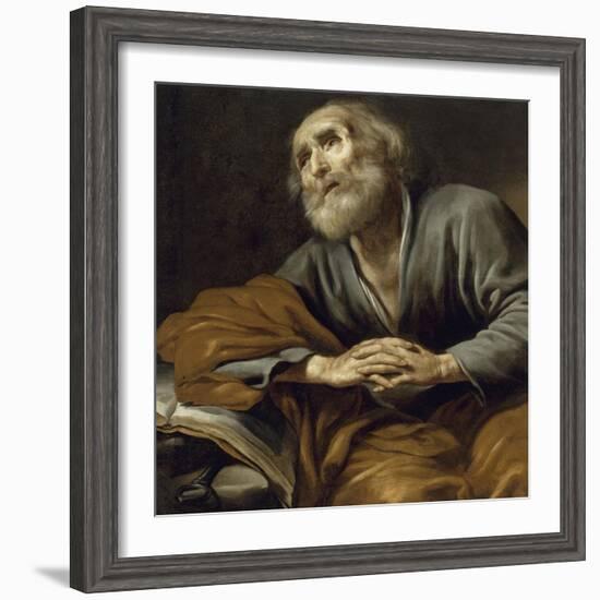 Saint Pierre repentant-Claude Vignon-Framed Giclee Print