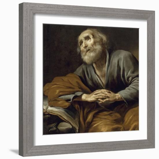 Saint Pierre repentant-Claude Vignon-Framed Giclee Print