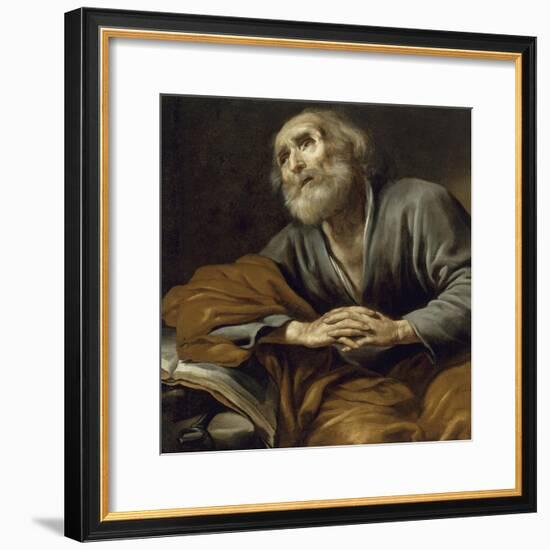 Saint Pierre repentant-Claude Vignon-Framed Giclee Print