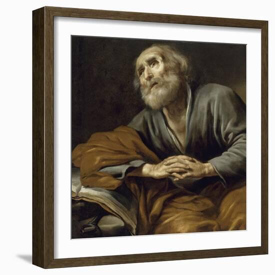 Saint Pierre repentant-Claude Vignon-Framed Giclee Print