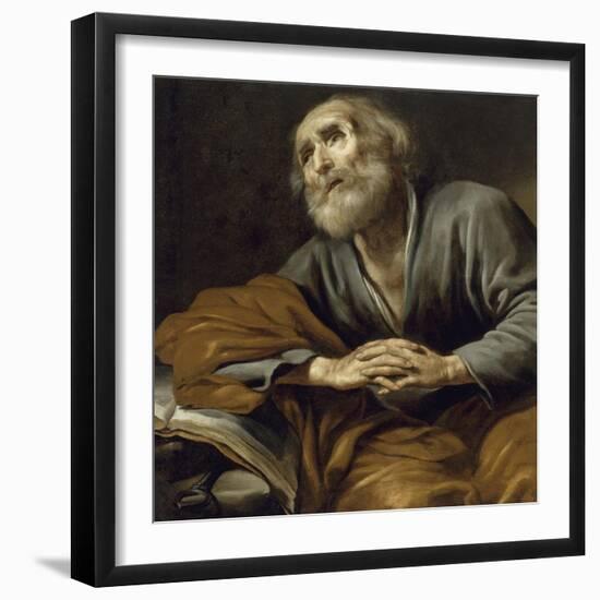 Saint Pierre repentant-Claude Vignon-Framed Giclee Print