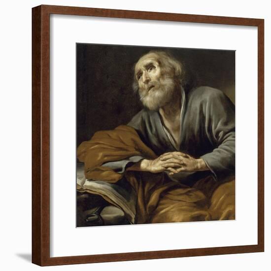 Saint Pierre repentant-Claude Vignon-Framed Giclee Print