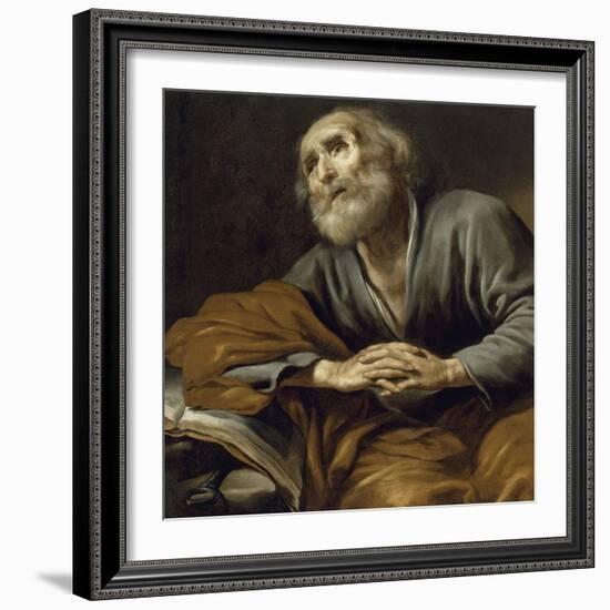 Saint Pierre repentant-Claude Vignon-Framed Giclee Print