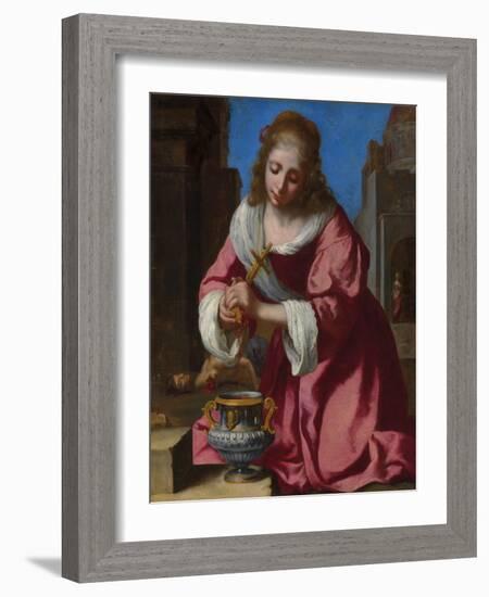 Saint Praxedis-Johannes Vermeer-Framed Giclee Print