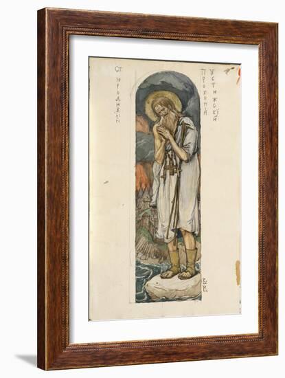 Saint Prokopius of Ustyug (Study for Frescos in the St Vladimir's Cathedral of Kie), 1884-1889-Viktor Mikhaylovich Vasnetsov-Framed Giclee Print