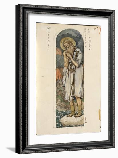 Saint Prokopius of Ustyug (Study for Frescos in the St Vladimir's Cathedral of Kie), 1884-1889-Viktor Mikhaylovich Vasnetsov-Framed Giclee Print