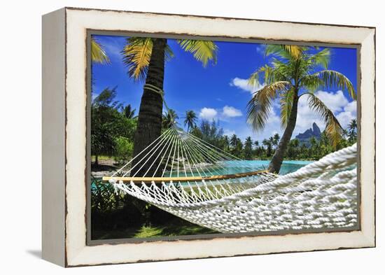 Saint Regis Bora Bora Resort, Bora Bora, French Polynesia, South Seas Pr-Norbert Eisele-Hein-Framed Premier Image Canvas