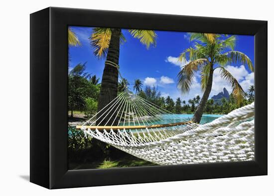 Saint Regis Bora Bora Resort, Bora Bora, French Polynesia, South Seas Pr-Norbert Eisele-Hein-Framed Premier Image Canvas