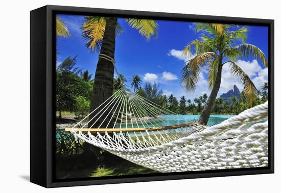 Saint Regis Bora Bora Resort, Bora Bora, French Polynesia, South Seas Pr-Norbert Eisele-Hein-Framed Premier Image Canvas