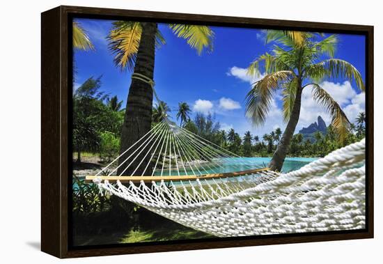 Saint Regis Bora Bora Resort, Bora Bora, French Polynesia, South Seas Pr-Norbert Eisele-Hein-Framed Premier Image Canvas