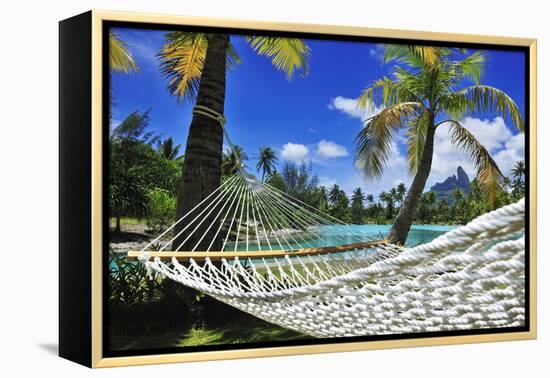 Saint Regis Bora Bora Resort, Bora Bora, French Polynesia, South Seas Pr-Norbert Eisele-Hein-Framed Premier Image Canvas