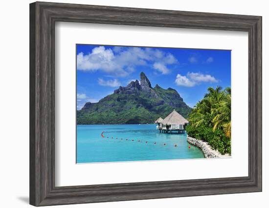 Saint Regis Bora Bora Resort, Bora Bora, French Polynesia, South Seas Pr-Norbert Eisele-Hein-Framed Photographic Print