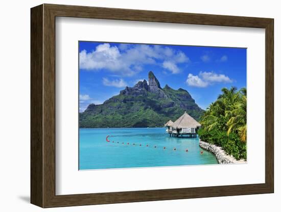 Saint Regis Bora Bora Resort, Bora Bora, French Polynesia, South Seas Pr-Norbert Eisele-Hein-Framed Photographic Print