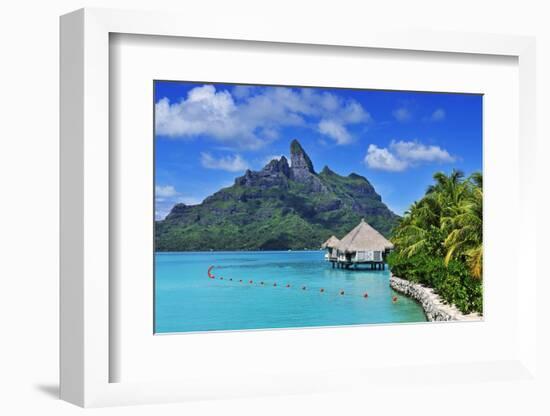 Saint Regis Bora Bora Resort, Bora Bora, French Polynesia, South Seas Pr-Norbert Eisele-Hein-Framed Photographic Print