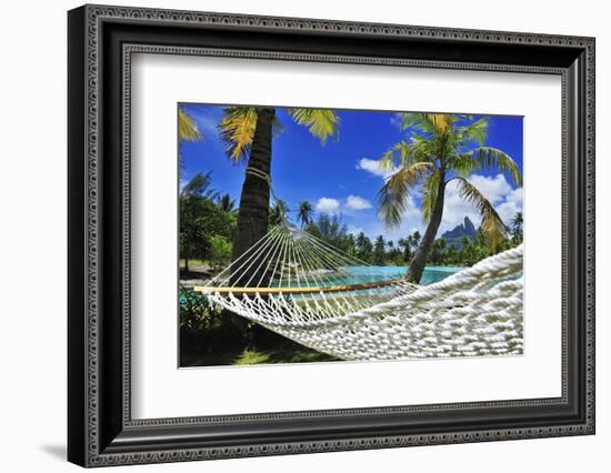 Saint Regis Bora Bora Resort, Bora Bora, French Polynesia, South Seas Pr-Norbert Eisele-Hein-Framed Photographic Print