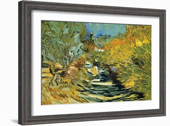 Saint-Remy-Vincent van Gogh-Framed Art Print