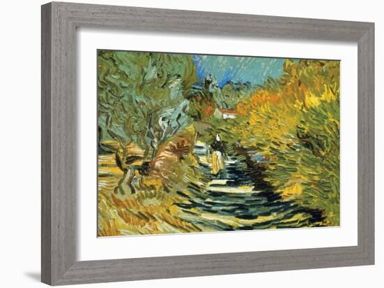 Saint-Remy-Vincent van Gogh-Framed Art Print