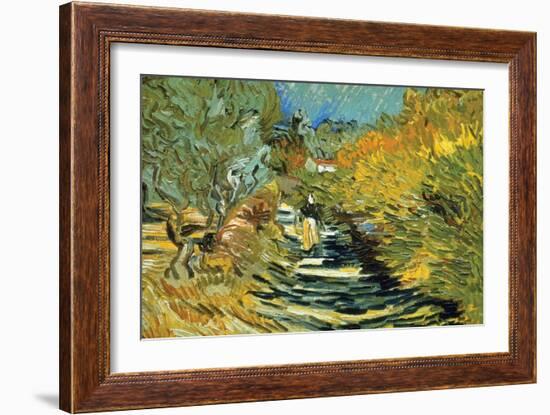 Saint-Remy-Vincent van Gogh-Framed Art Print