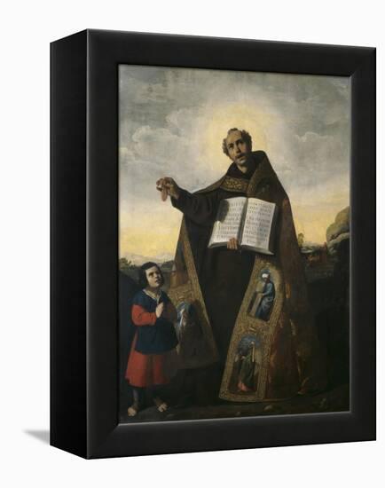 Saint Romanus of Antioch and Saint Barulas, 1638-Francisco de Zurbaran-Framed Premier Image Canvas