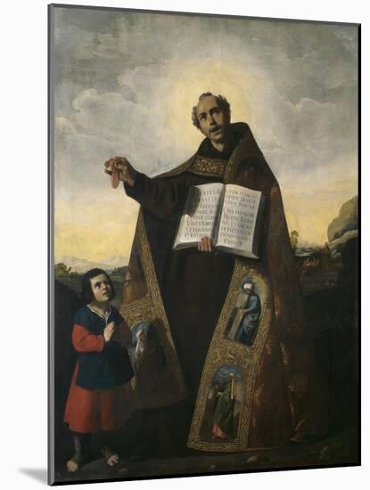 Saint Romanus of Antioch and Saint Barulas, 1638-Francisco de Zurbaran-Mounted Giclee Print