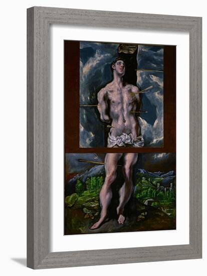 Saint Sebastian, 1608-14-El Greco-Framed Giclee Print