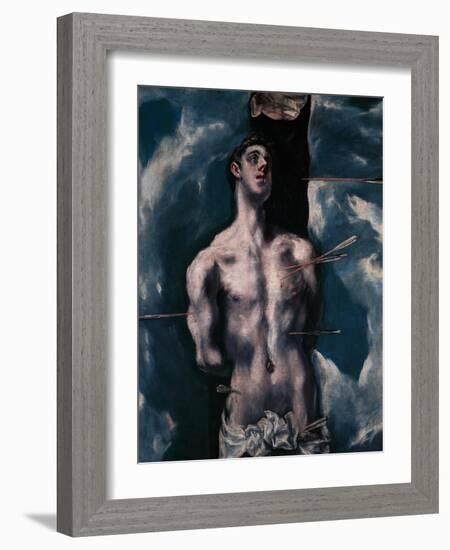 Saint Sebastian, 1610-1614-El Greco-Framed Giclee Print