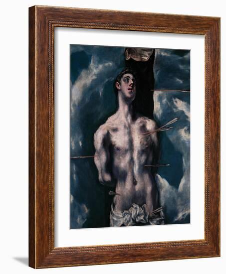 Saint Sebastian, 1610-1614-El Greco-Framed Giclee Print