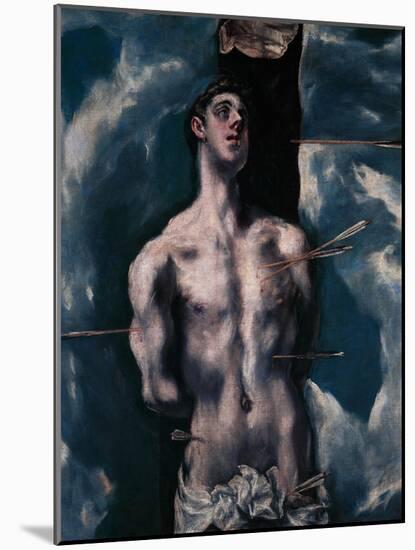 Saint Sebastian, 1610-1614-El Greco-Mounted Giclee Print