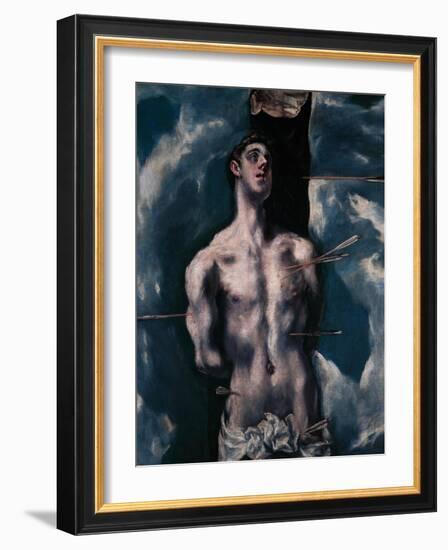 Saint Sebastian, 1610-1614-El Greco-Framed Giclee Print