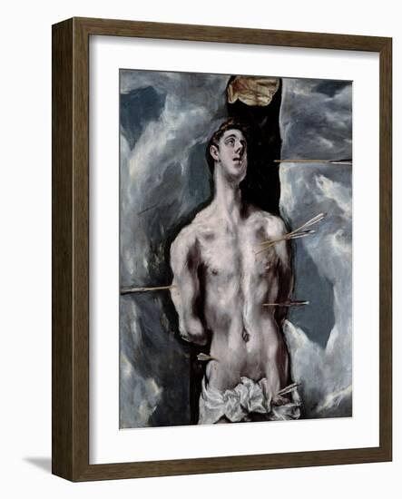 Saint Sebastian, 1610-1614-El Greco-Framed Giclee Print