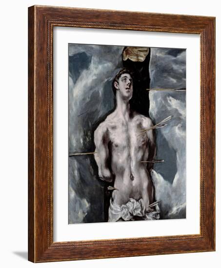 Saint Sebastian, 1610-1614-El Greco-Framed Giclee Print