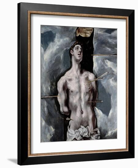 Saint Sebastian, 1610-1614-El Greco-Framed Giclee Print