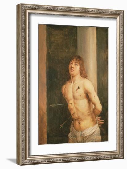 Saint Sebastian, 1651-56 (Panel)-David the Younger Teniers-Framed Giclee Print