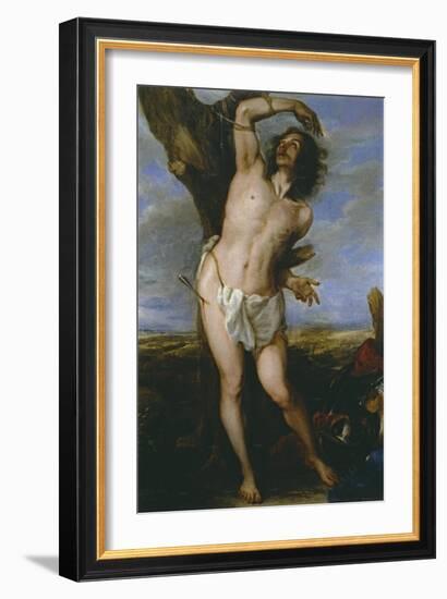 Saint Sebastian, 1656-Don Juan Carreno de Miranda-Framed Giclee Print